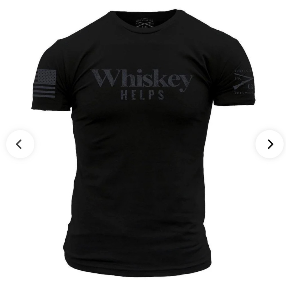 COPY - Whiskey Helps T-Shirt by Grunt Style